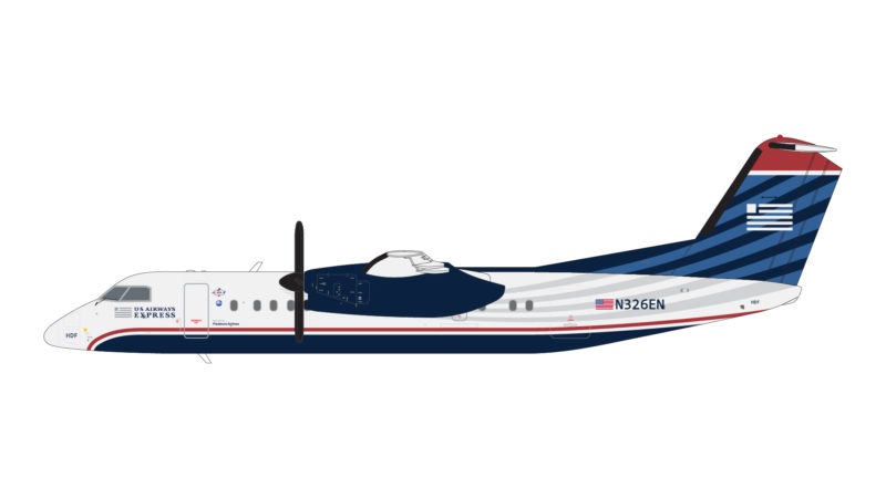 GeminiJets G2USA854 1:200 US Airways Express Dash 8-300 N326EN