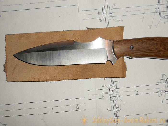 Как сшить ножны для ножа