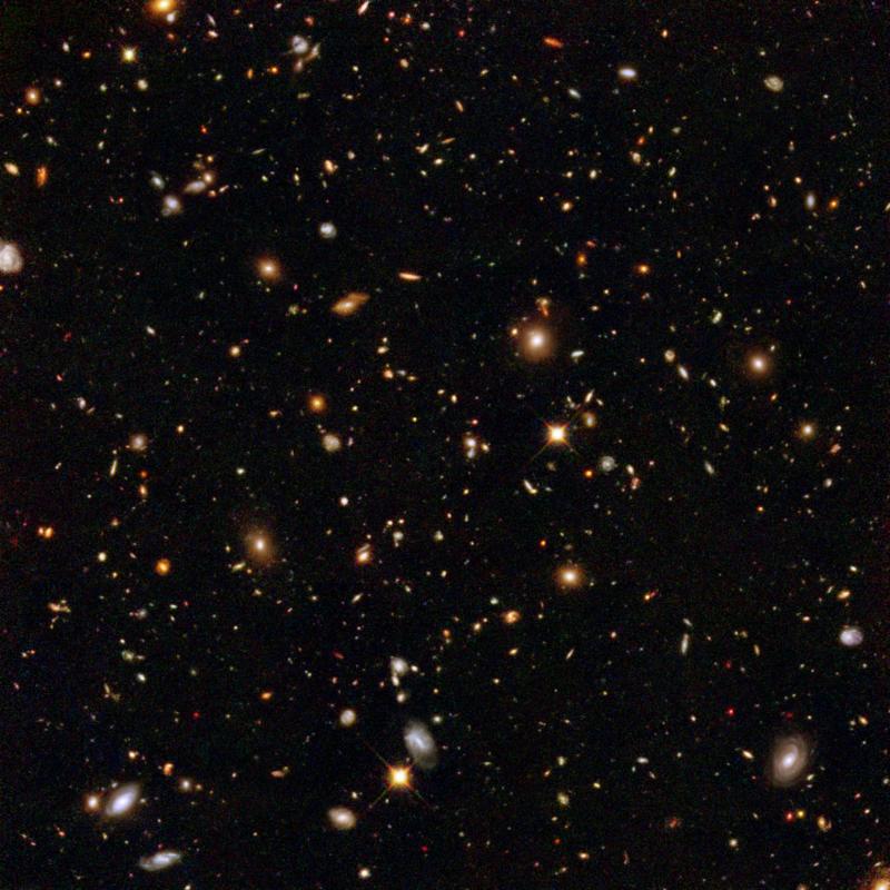 Image of galaxies, taken by the Hubble Space Telescope.