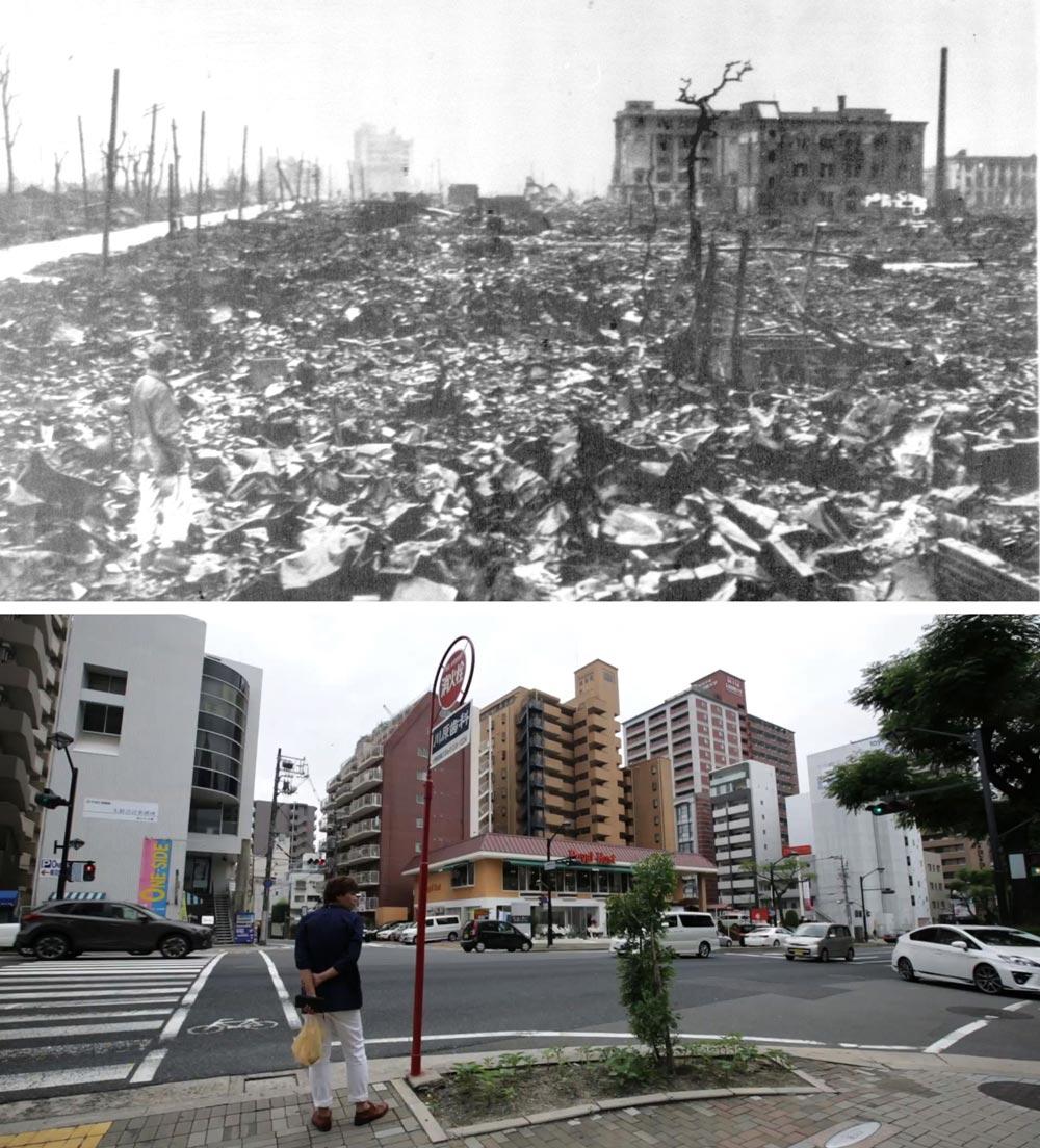 Хиросима фото до и после взрыва