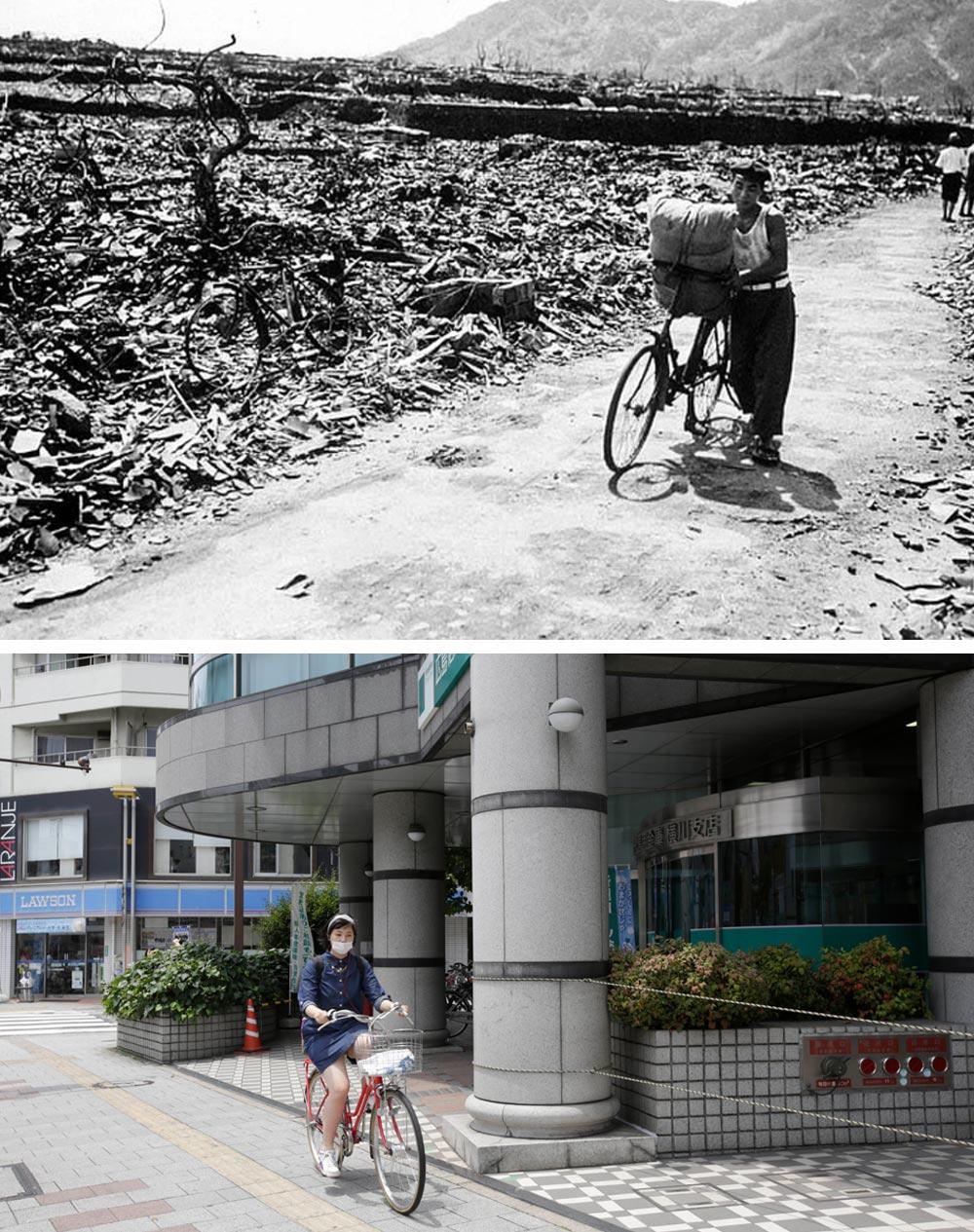 Хиросима и нагасаки фото до и после