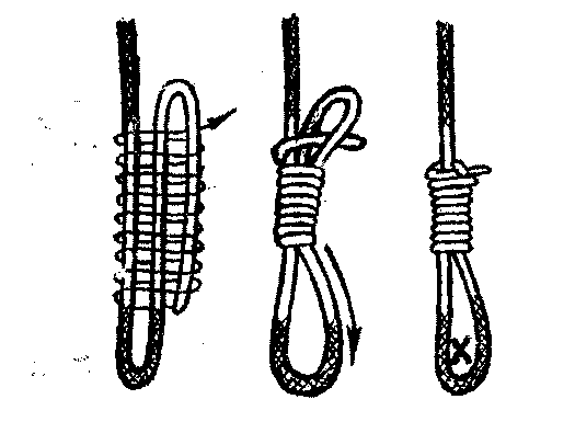 Как завязать удавку на веревке схема