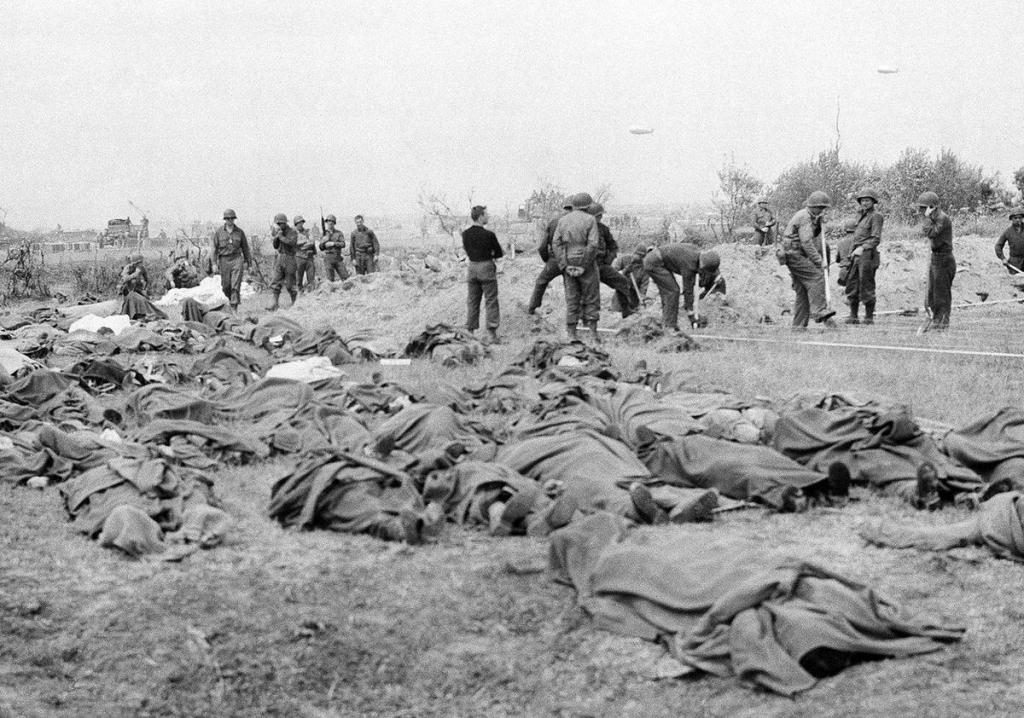 Мертвые американские солдаты во Франции