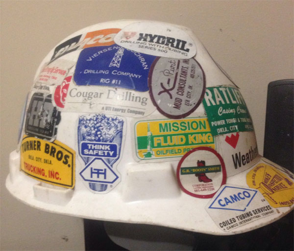 Painting or putting stickers on a hard hat is allowed if it is not affected by the alteration.