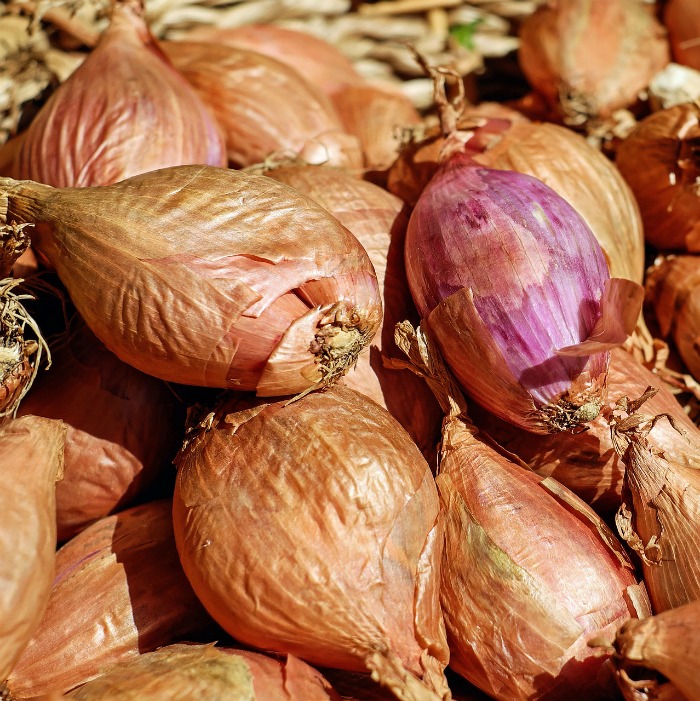 Shallots have a papery skin