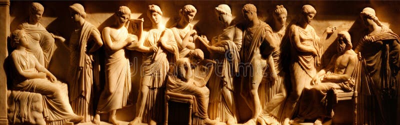 Ancient etruscan art stock images