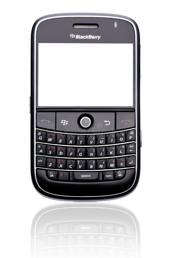 Blackberry smart phone isolated stock images