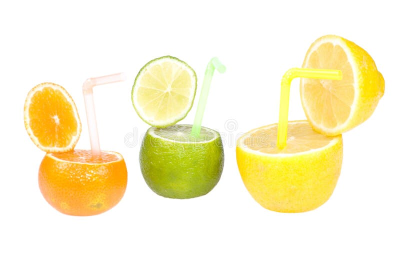 Citrus abstract fruit drink. stock photography