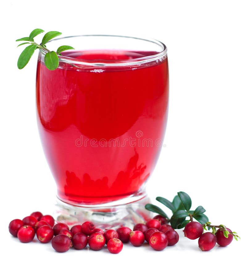 Fruit cranberries drink stock photos