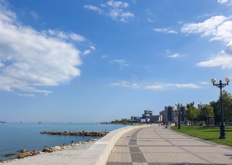The Hero-City Of Novorossiysk. Tsemess Bay. Sujuk spit stock photos