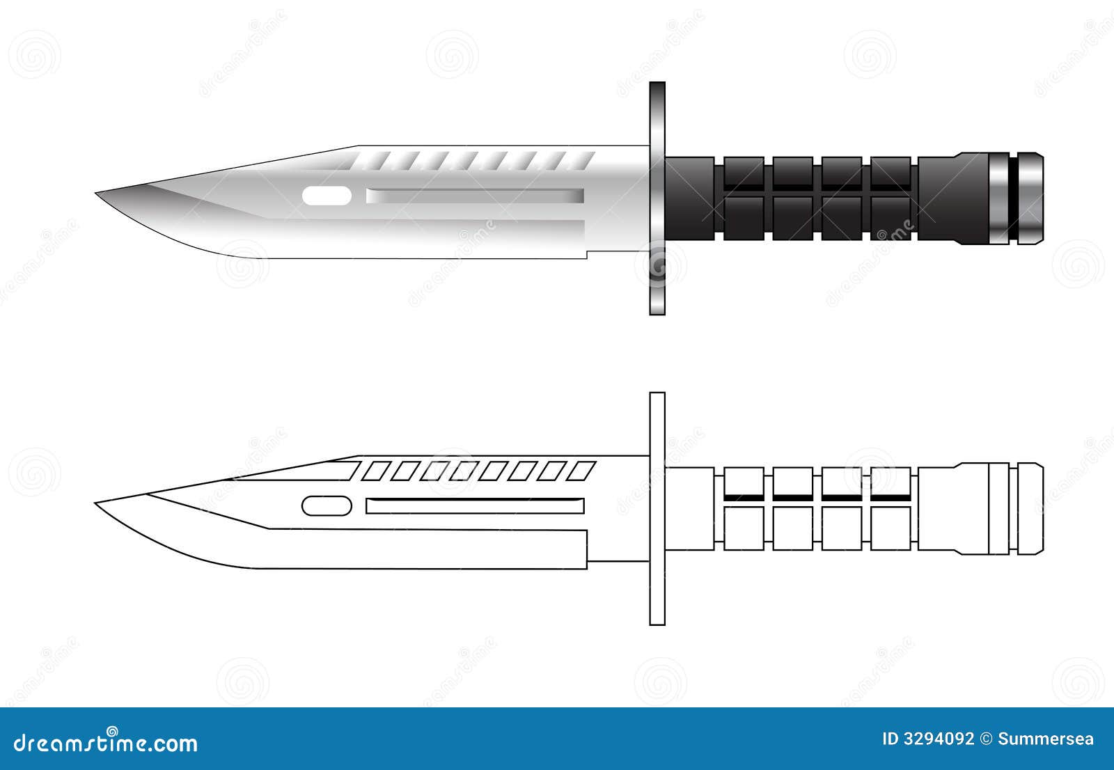 Рисунок нож штык нож