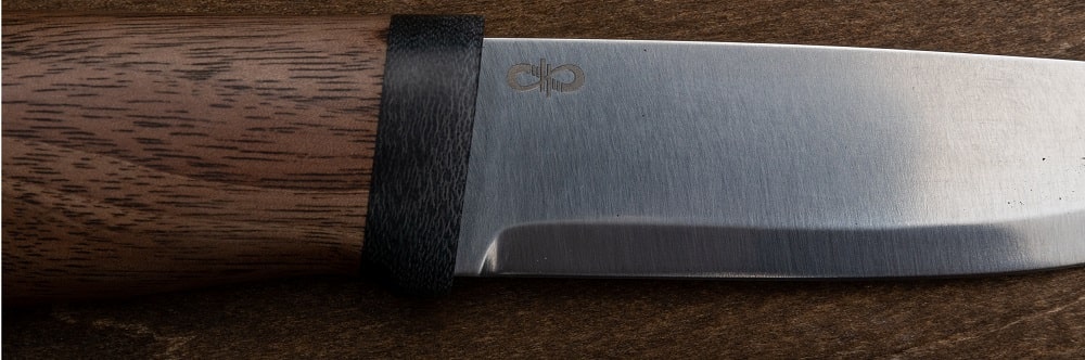 Фото охотничьего ножа Кузюк монтаж материал рукояти