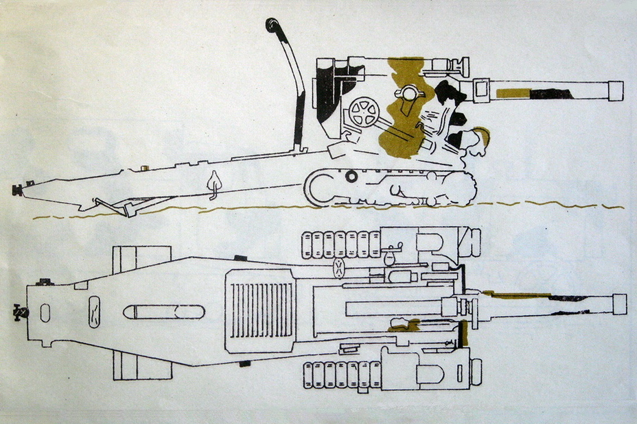 ​Схема окраски орудий артиллерии РГК, 1942 год - Спрячьте ваши пушки! 