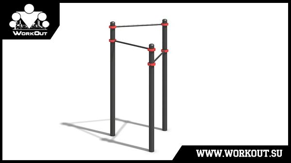Каскад из трех турников треугольник воркаут