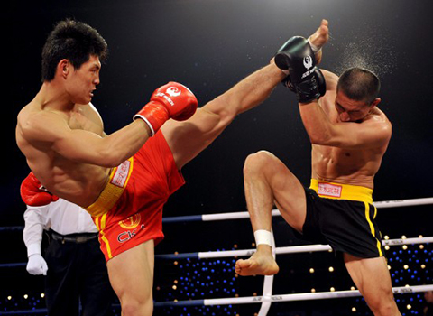 спаринг бойцов саньда, обучение китайскому боксу в минске