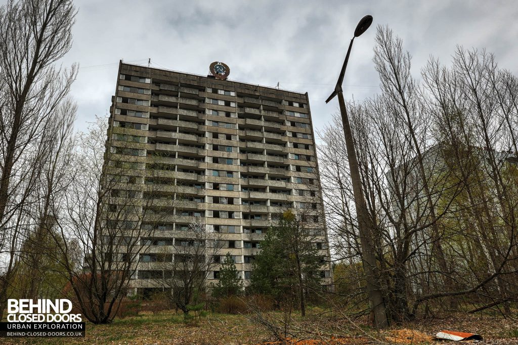 Pripyat - The Voskhod Building housed the superior engineers at Chernobyl