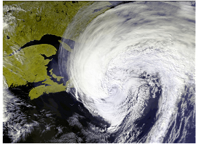 Florence 2006 (hurricane-force winds to southern Newfoundland). Photo: NASA
