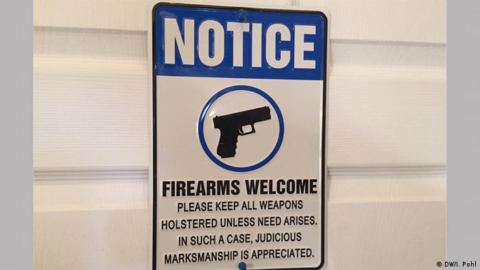 Notice: Firearms welcome — please keep all weapons holstered unless need arises