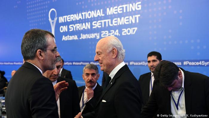 На межсирийских переговорах в Астане, январь 2017 года