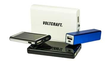 Selection of various types of power bank
