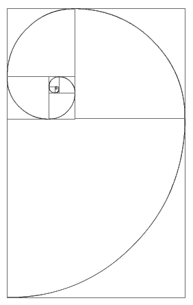 Golden rectangle and golden spiral