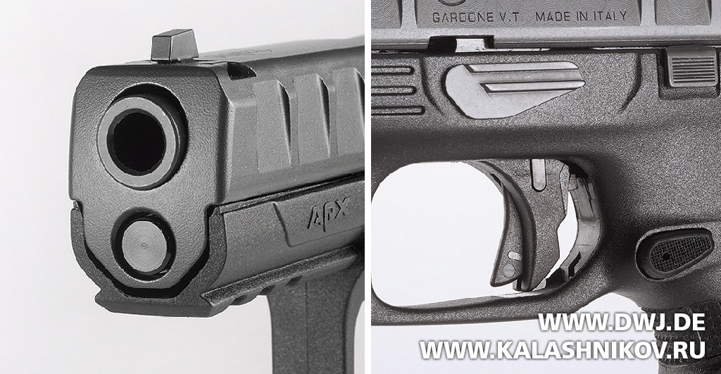 Пистолет Beretta APX. Мушка и предохранитель. Журнал Калашников. DWJ
