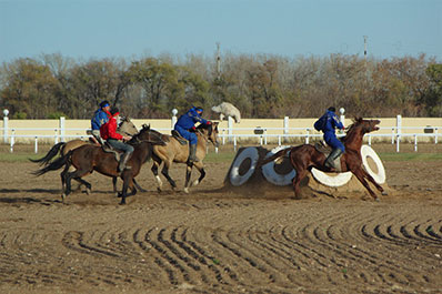 Kazakh tradtional horse games