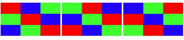 Color brightness measuring pattern