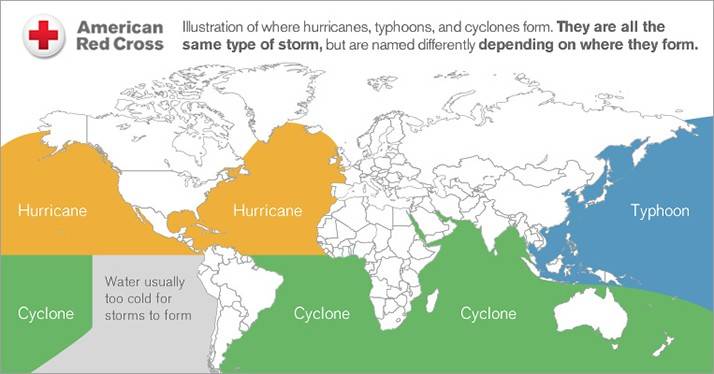 Hurricane vs Typhoon Images