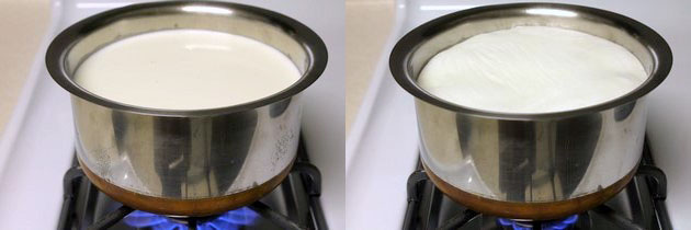 boiling the milk