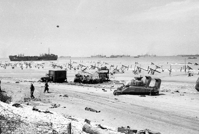 Утро 7 июня 1944 года после высадки союзников на плацдарм